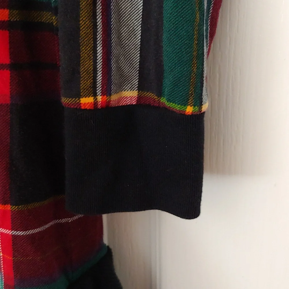 Ralph Lauren Plaid Ruffled Bottom Dress. Size Large 12-14. Holiday. Portrait